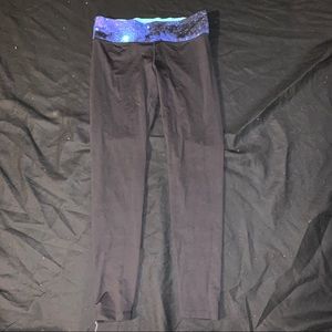 PINK Yoga Pants Leggings Black Galaxy Small